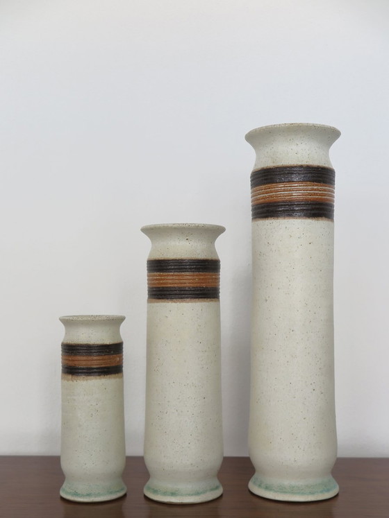 Vasi vintage di Bruno Gambone, anni '70, set di 3 (photo 2 of 9)