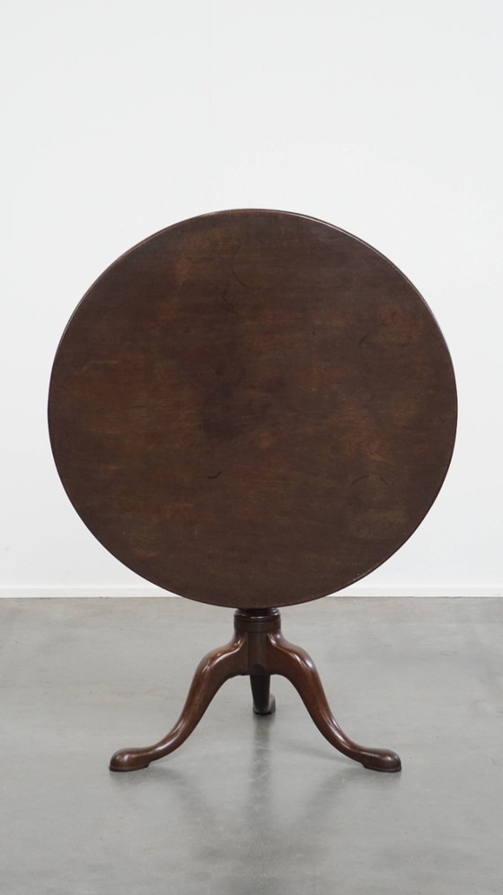 Image 1 of Antiker englischer Vogelkäfig mit drehbaren Beinen und kippbarer Tischplatte aus dem 18.