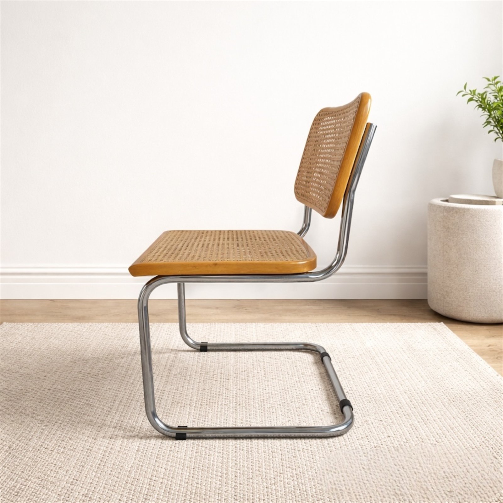 Cesca B32 chair by Marcel Breuer – caning & chromed metal