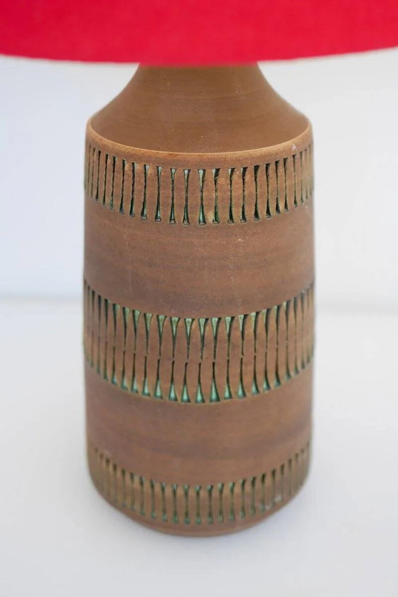 Image 1 of Mid-century modern Scandinavian pottery table lamp by Anagrius, 1970s