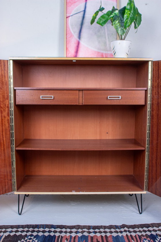 Image 1 of Armadio vintage, cassettiera, mobile alto, stile retrò metà secolo, anni '60