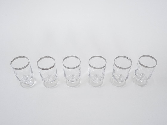 Image 1 of Set di bicchieri, stile Hollywood Regency, anni '70, made in Italy