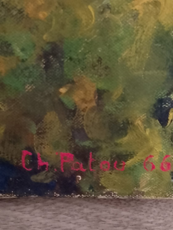 Image 1 of Olieverf op doek, Nord-Pas-de-Calais, formaat p10, CH patou 66