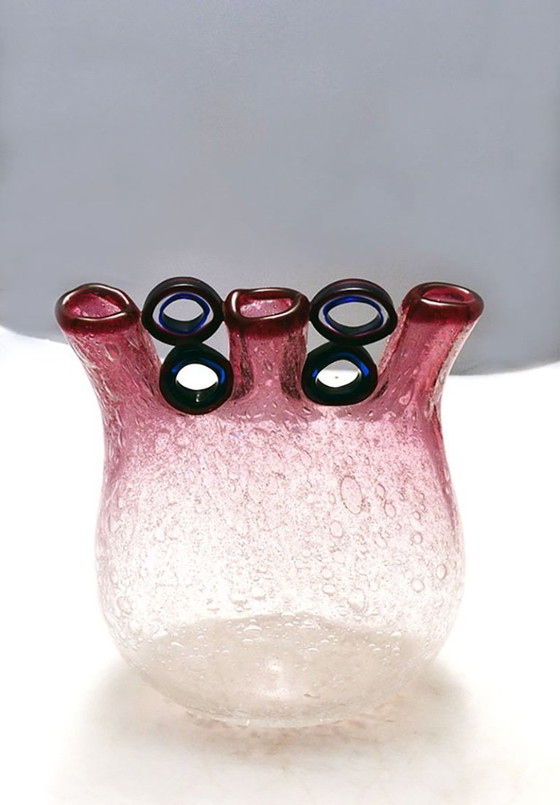 Image 1 of Anzolo Fuga for AVeM rare vase with rings, 1960s