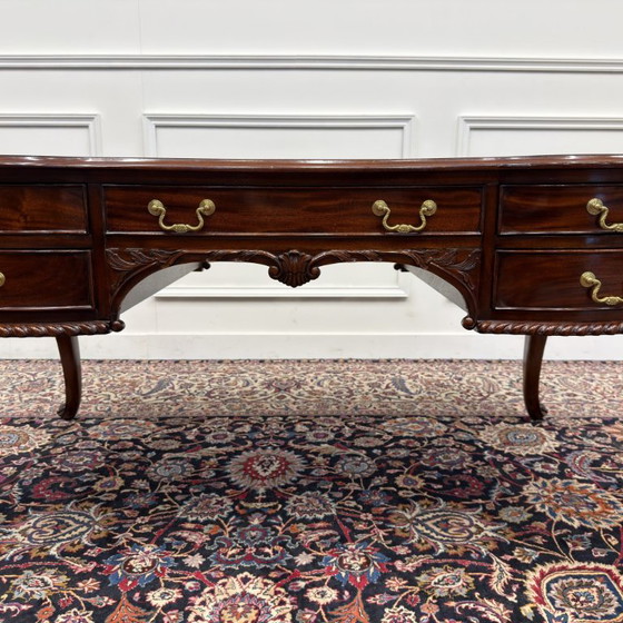 Scrivania Classica Antica Inglese – Scrivanie, Leather, Wood (photo 13 of 22)
