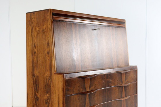 Image 1 of Erling Torvits voor Klim møbelfabrik vintage palissander secretaire bureau Deens