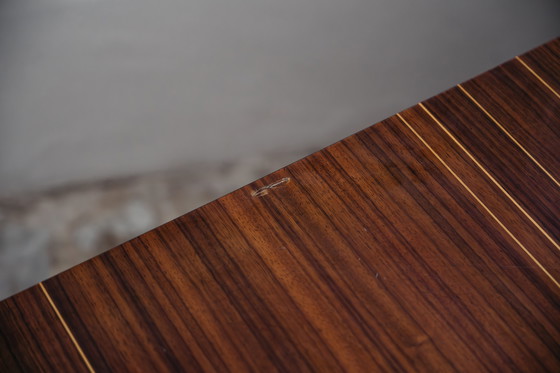 Image 1 of Monumental Rosewood Sideboard Zebrawood Lacquered Mid-Century Design 1970