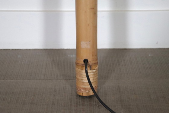 Image 1 of Grande lampada da terra Uchiwa di Ingo Maurer per M Design, Germania 1977