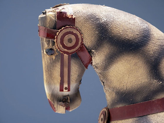 Image 1 of Cheval à bascule ancien, années 1940, Tchécoslovaquie