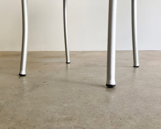 10x Sedie di design De Padova di Vico Magistretti, Sedie da pranzo, Metallo, Plastica, Grigio, Modern (foto 10 di 13)