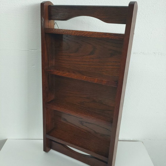 Image 1 of Portaspezie in legno vintage (presumibilmente antico) (con ganci per appendere)