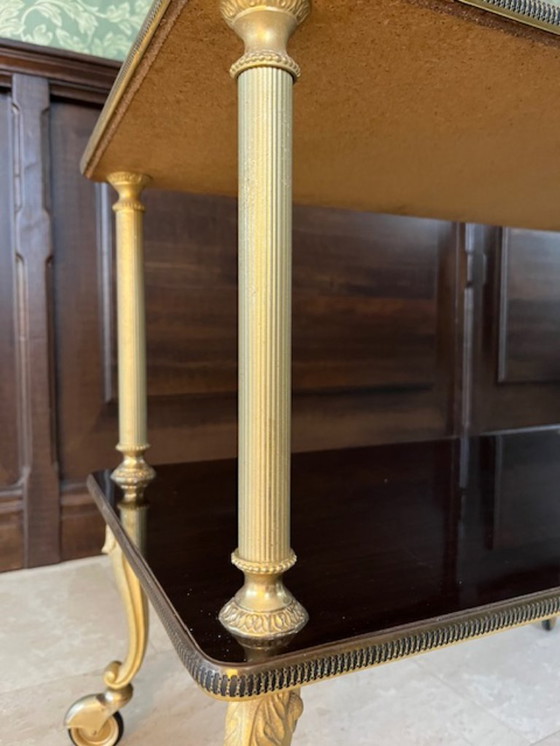 Image 1 of Elegante tavolo vintage mobile anni '60-'70 - Impiallacciato