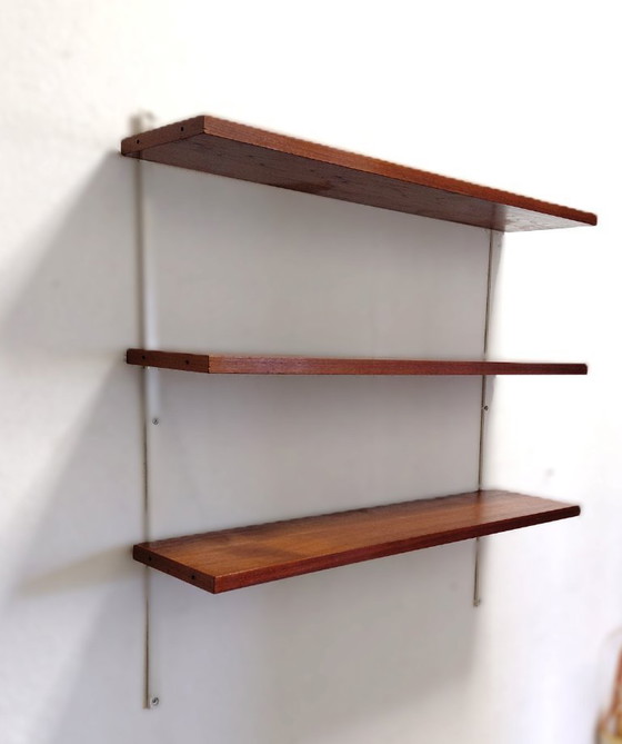 Image 1 of Sixties separate wall rack with three shelves