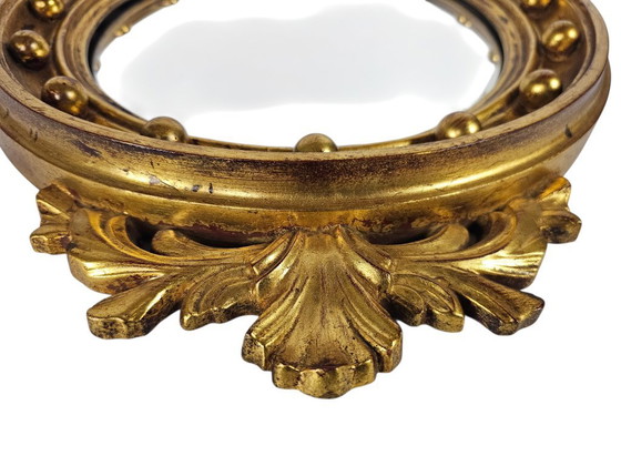 Image 1 of Miroir de majordome - « Girandole » - Style Régence - Miroir doré - Seconde moitié du XXe siècle