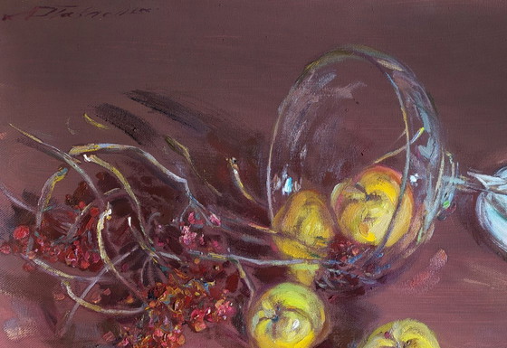 Original Ölgemälde Herbststillleben Vergessene Früchte – Gemälde & Zeichnungen, Canvas (photo 2 of 5)
