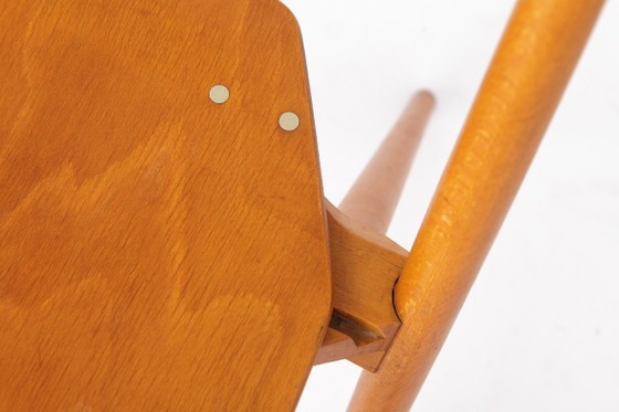 Vintage Hiller Folding Chair | German Beech Wood Chair | Space-Saving Mid-Century Design, 1970s (photo 4 of 12)
