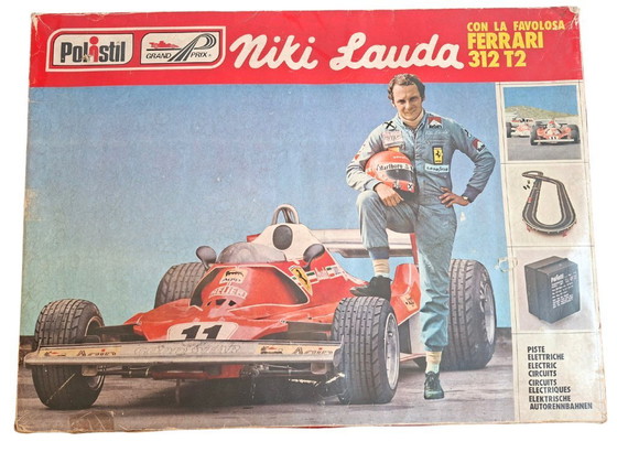 Image 1 of Rare Set Polistil A 901 - Niki Lauda Ferrari vs McLaren - Complete - Vintage 1970s