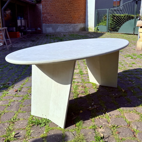 Image 1 of Handmade mortex dining table japandi style