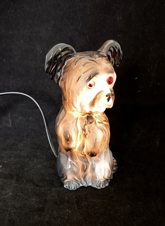 1950s Porcelain Dog Lamp – Table lamps, Plastic (photo 9 of 9)