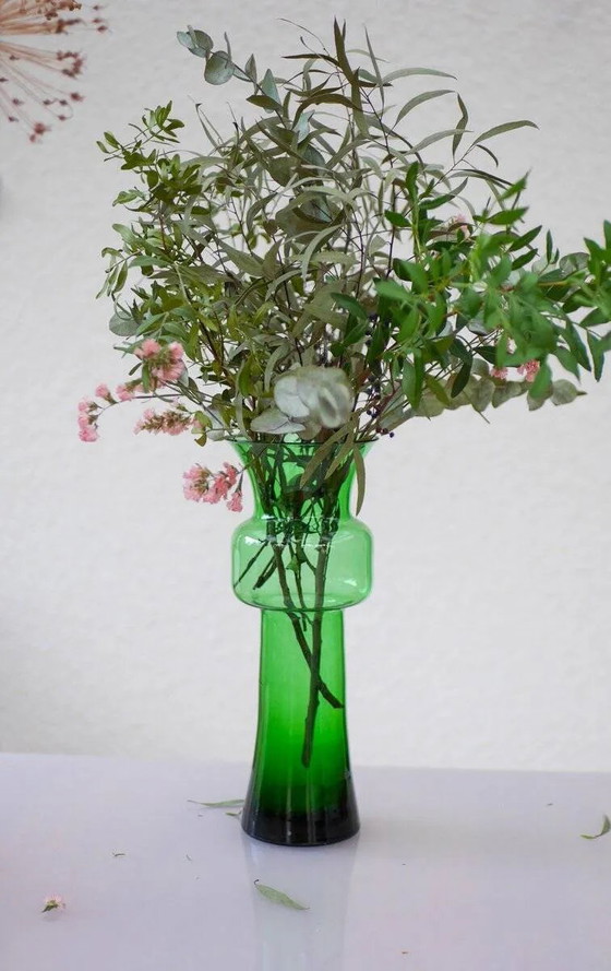 Image 1 of Large green Tang-Li vase by Morales Schildt for Kosta