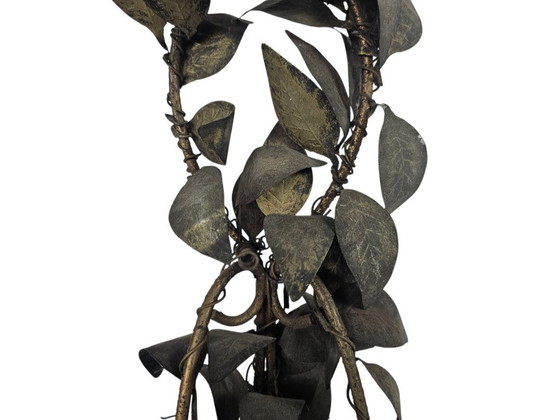 Image 1 of Applique murale style Hollywood Regency - laiton doré - années 80