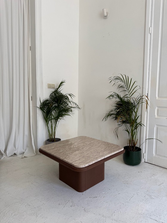 Table basse De Sede, Tables basses, Cuir, Marbre, Beige (photo 3 sur 9)