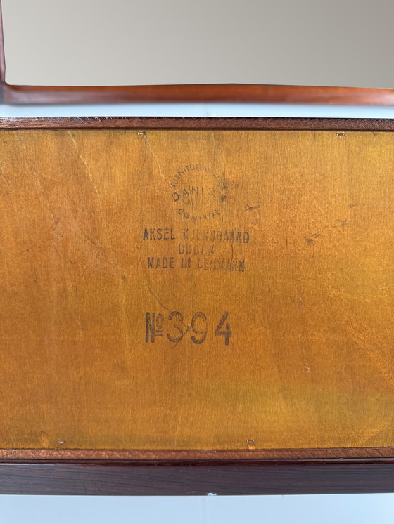 Image 1 of Aksel Kjersgaard Model 394 dressoir + Model 168 spiegel – zeldzame bijpassende set in prachtig palissanderhout