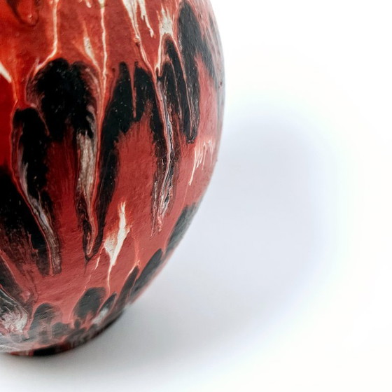 Image 1 of Splendida ceramica artistica tedesca vintage fatta a mano | Vaso in ceramica colorata dipinta a mano dalla Germania