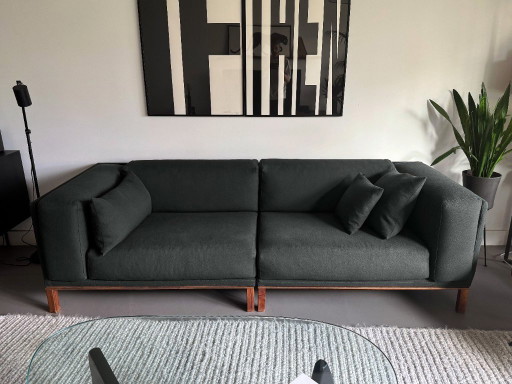 Bolia Cosy modulaire bank (246 cm) - Massief donker geolied eikenhouten onderstel – 3 5 zitsbanken, Textile (photo 2 of 6)