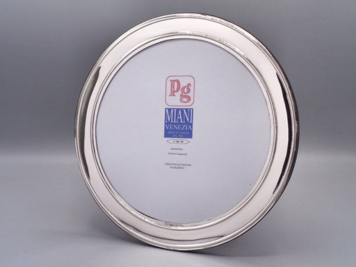 925er Silberrahmen, 17x17 cm, rund