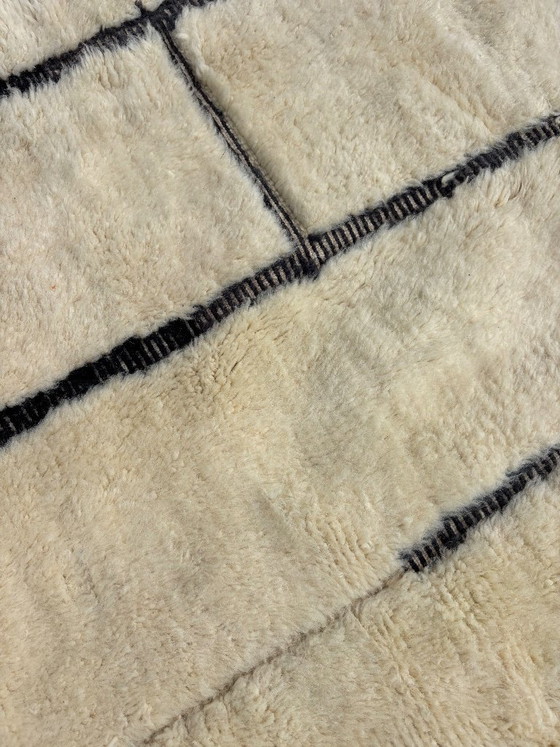 Moroccan Beni Ourain Wool Rug 200x250 Cm – Large Berber Rug – Handmade Berber Wool Rug – Rugs & carpets (photo 7 of 12)