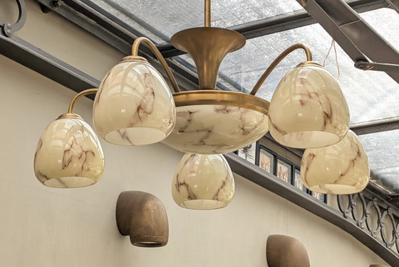Image 1 of Jaren '30 Art Deco Hanglamp Armatuur 