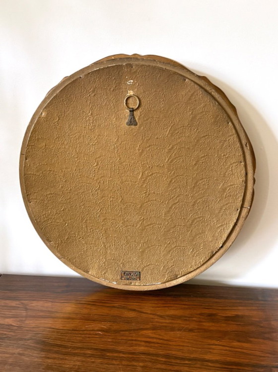 Vintage Gilded Convex Round Mirror Regency by Atsonea – Wood (photo 7 of 10)