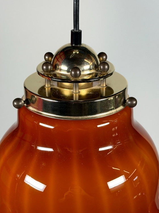 Image 1 of 60er 70er Jahre Peill & Putzler Germany Deckenlampe Glas Space Age Design