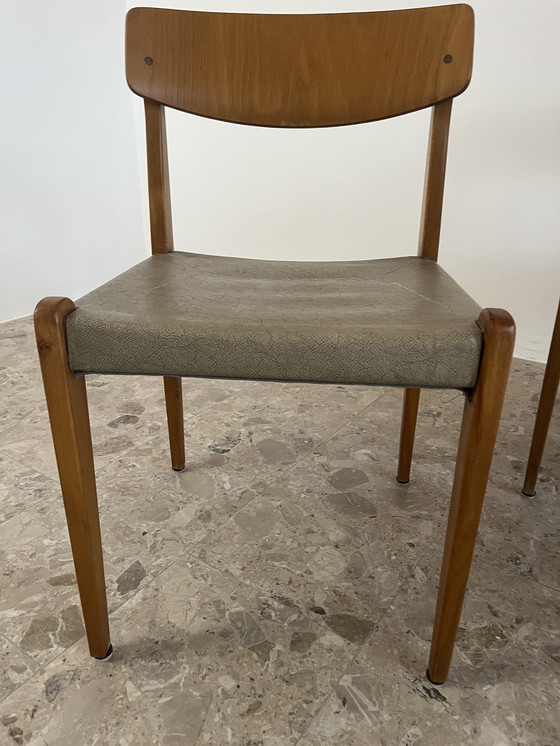 Image 1 of Mid-century dining chairs, set of 6; Thonet, model 640L