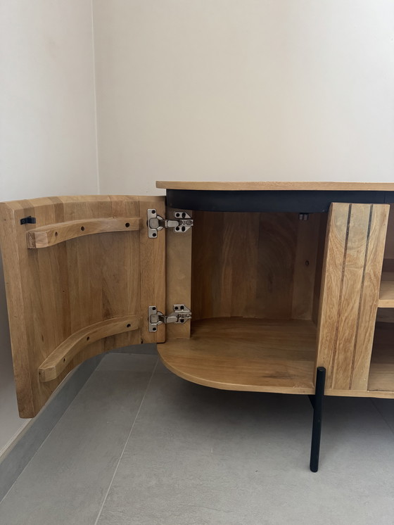 Image 1 of Mueble para TV y mesa auxiliar de 160 cm – Excelente diseño | Mueble para TV en madera de mango de 160 cm - Excelente estado