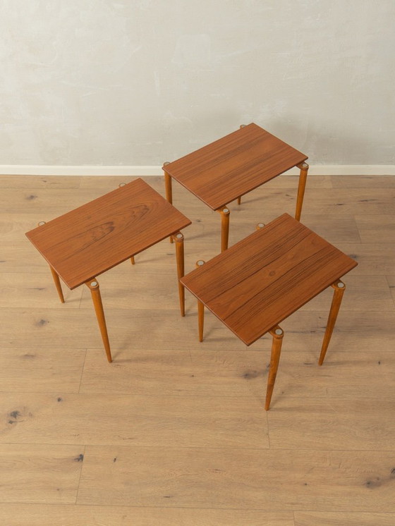 Image 1 of 1960s nesting tables, Opal Möbel, Vintage