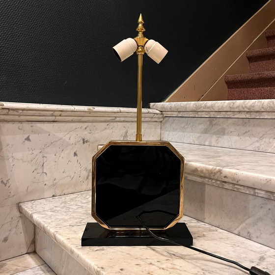 Lampada da tavolo Hollywood Regency di Georges Mathias per Maho, anni '70 – Lampade da tavolo, Brass (photo 7 of 14)