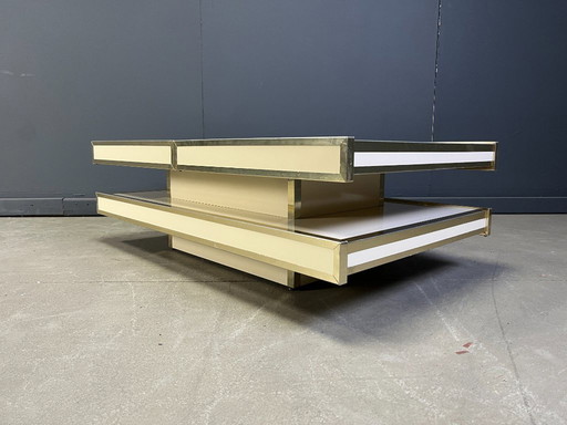 Mesa de centro vintage de Willy Rizzo para Mario Sabot, años 70