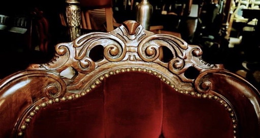 4 barocke Esszimmerstühle