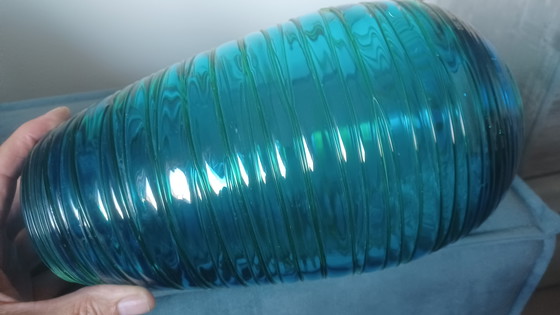 Image 1 of Vase en verre d'art Fulvio Bianconi artiste italien pour Venini années 1970 