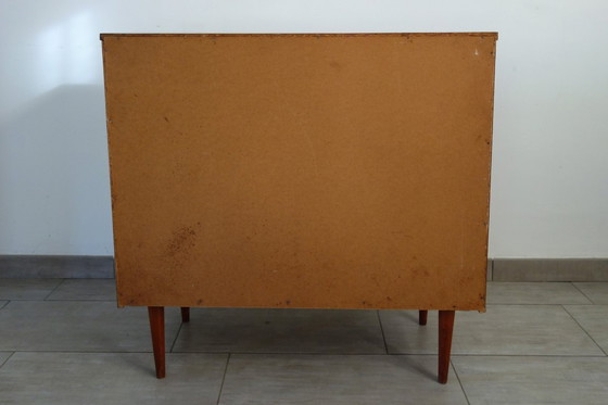 Image 1 of Vintage houten ladekast met 4 lades