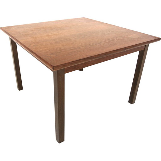 Mesa de centro vintage de teca y haya, Suecia, 1960
