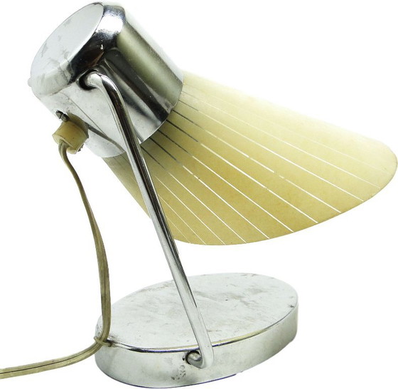 Bedside Table Lamp From Drupol, Former Czechoslovakia, 1950s – Metal, Plastic (photo 9 of 17)