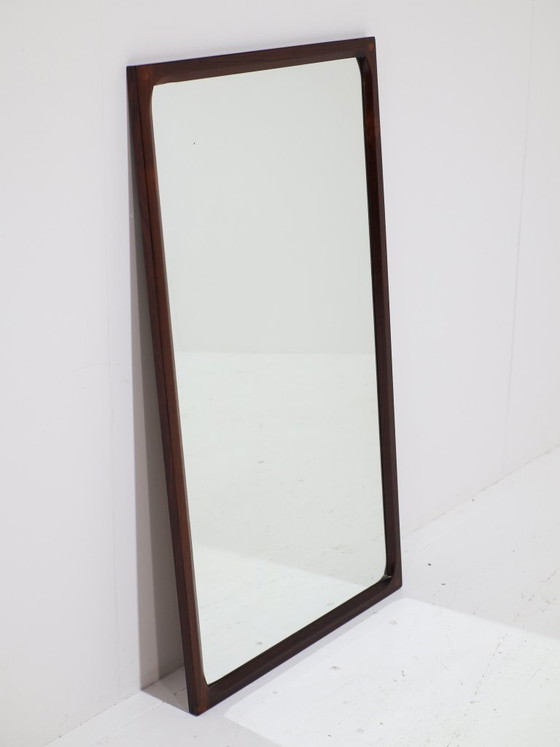 Grote Spiegel Aksel Kjersgaard Palissander Deens Vintage Jaren '60 - 2 – Glass, Wood (photo 3 of 9)