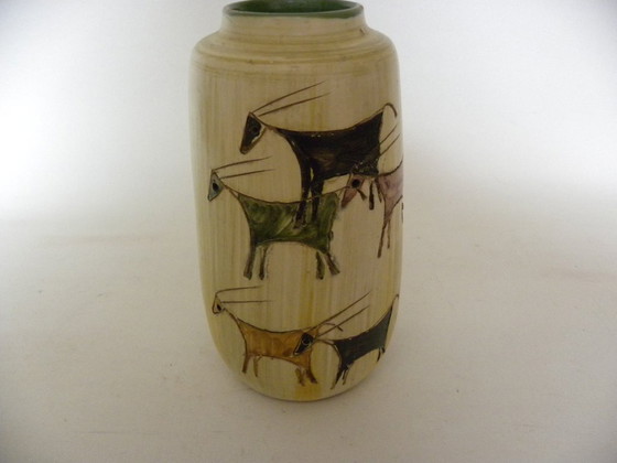 Aldo Londi - Vaso Bitossi Stambecchi con stambecchi – Vasi, Ceramica (photo 2 of 12)