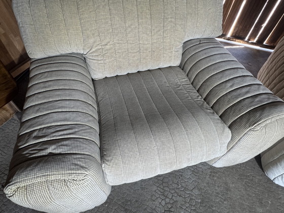 Raro set da soggiorno vintage Ligne Roset – Prodotto in Francia – Divano e 2 poltrone – Anni '70/'80 (photo 5 of 15)