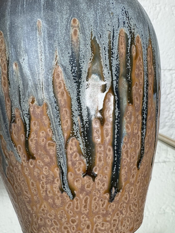 Image 1 of Art Deco flamed stoneware vase