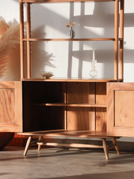 Image 1 of Bibliothèque / Séparateur de pièce Vintage - Modèle Windsor / Girafe - Ercol