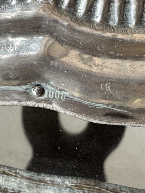 Image 1 of Marco de fotos plateado de los años 50